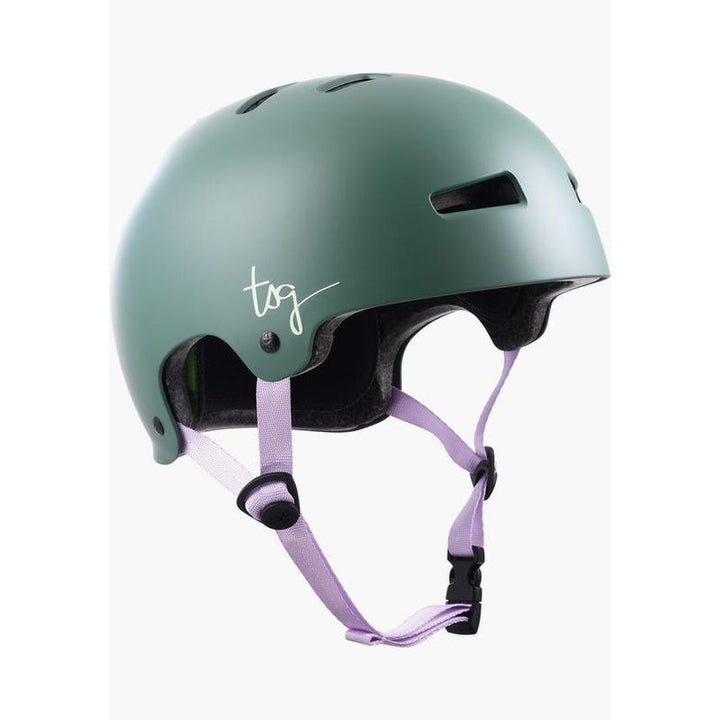 TSG Helmet Evolution Women Solid Colors Satin Green Foliage