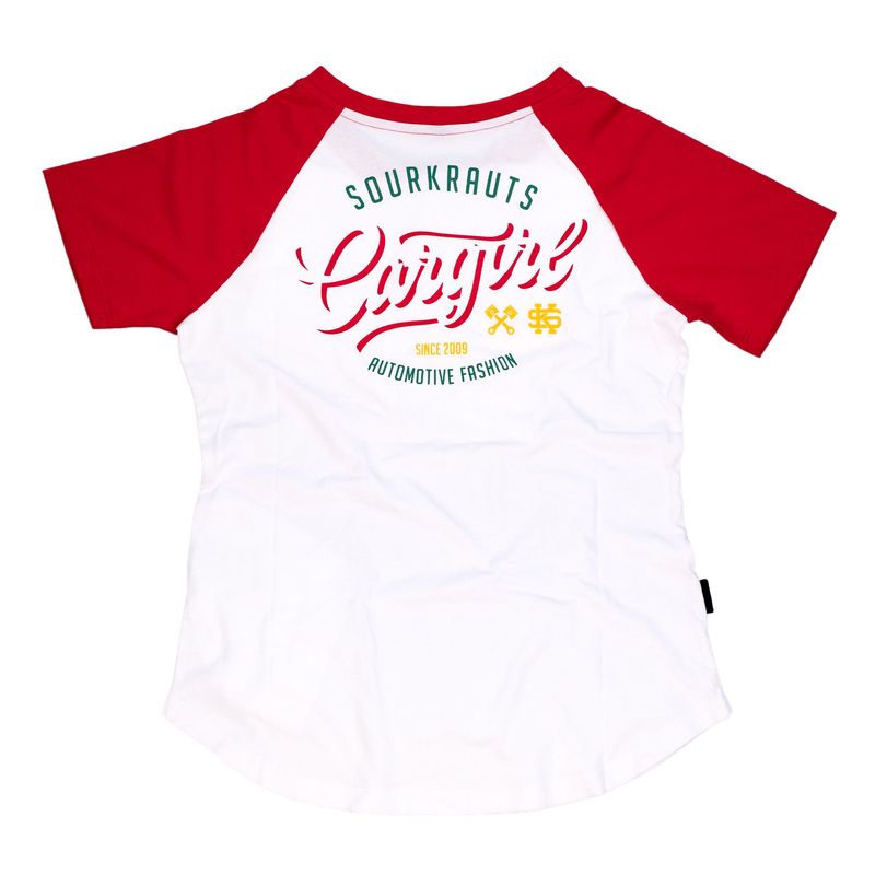 Sourkrauts Girlyshirt Cargirl red/white