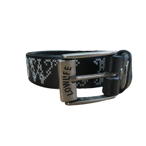 Lowlife Belt Stitch Up Black