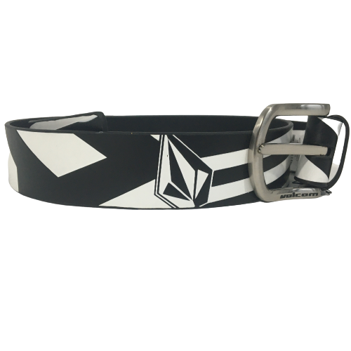 Volcom Leather Belt Frizzo Black/White