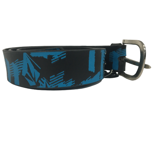 Volcom Leather Belt Broken Belt Black/Blue