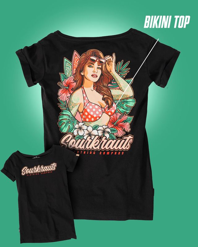 Sourkrauts Girly T-Shirt Shaka black