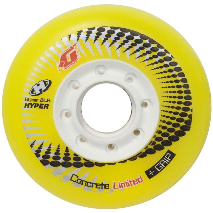 Hyper Wheels Concrete +G 76mm black