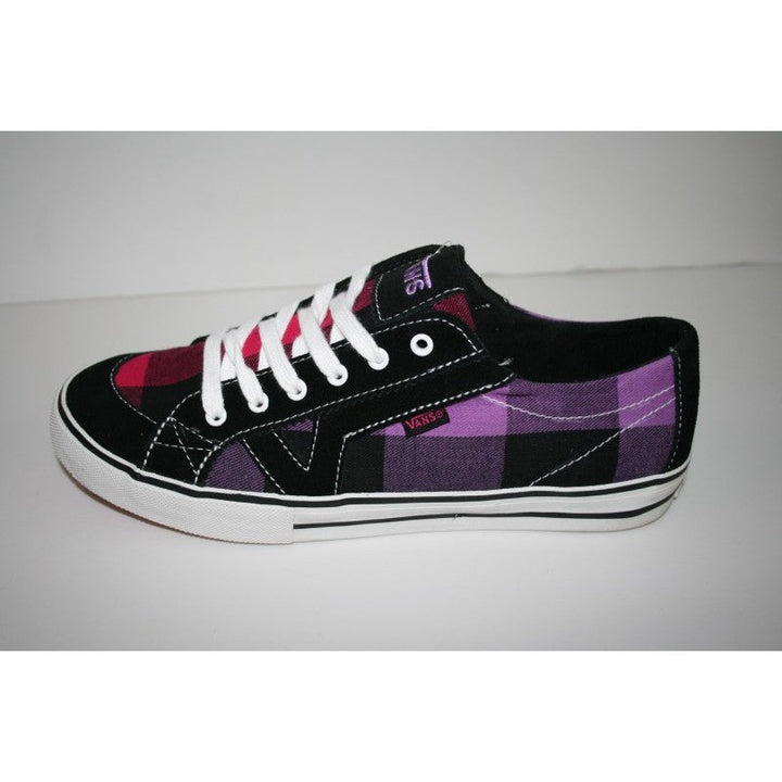 Vans Girls Shoes Tory Buff Plaid *black/purple*