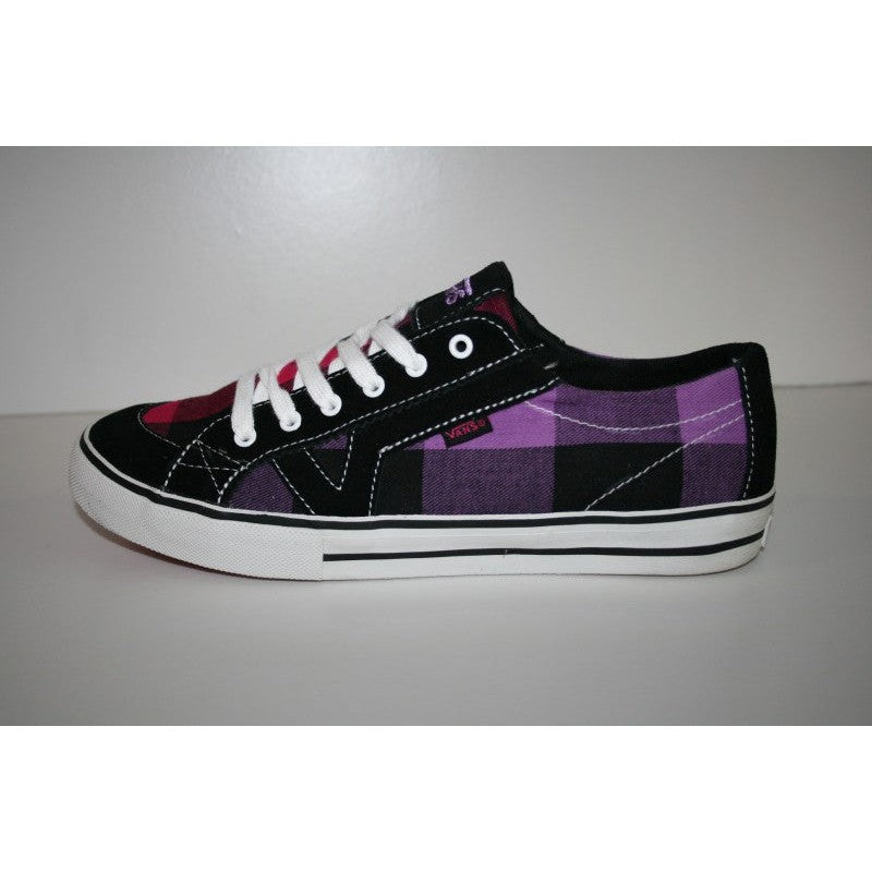 Vans Girls Shoes Tory Buff Plaid *black/purple*