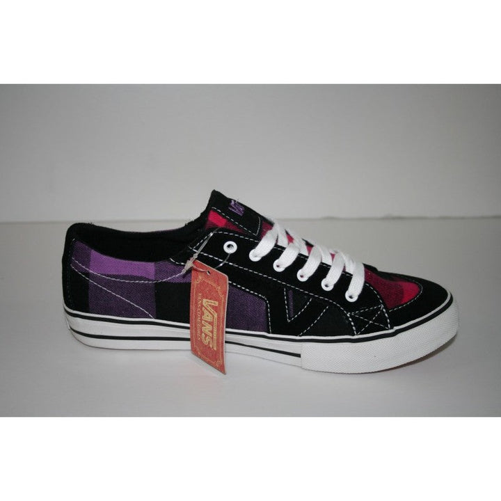 Vans Girls Shoes Tory Buff Plaid *black/purple*