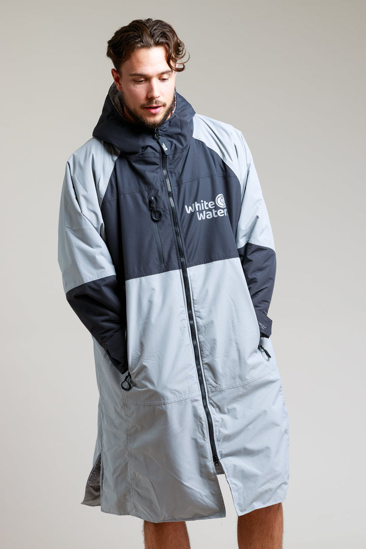 White Water Adults Hard Shell Robe - Steel Grey