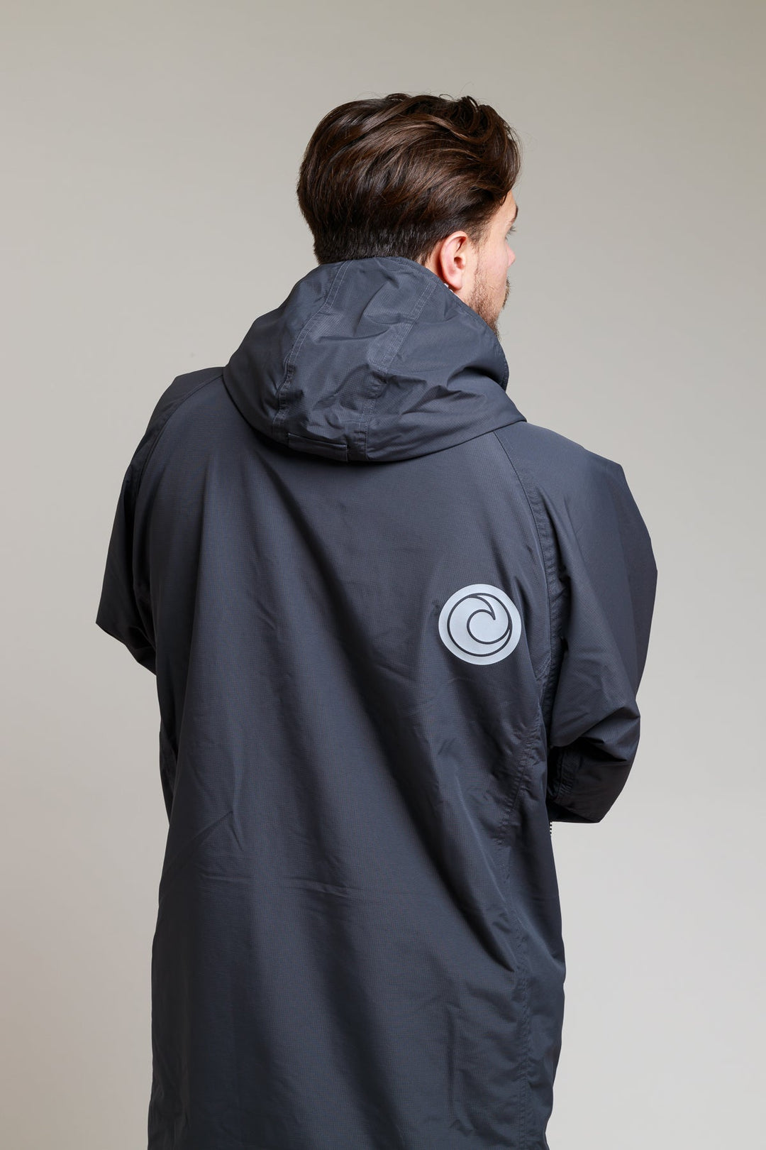White Water Adults Hard Shell Robe - Black