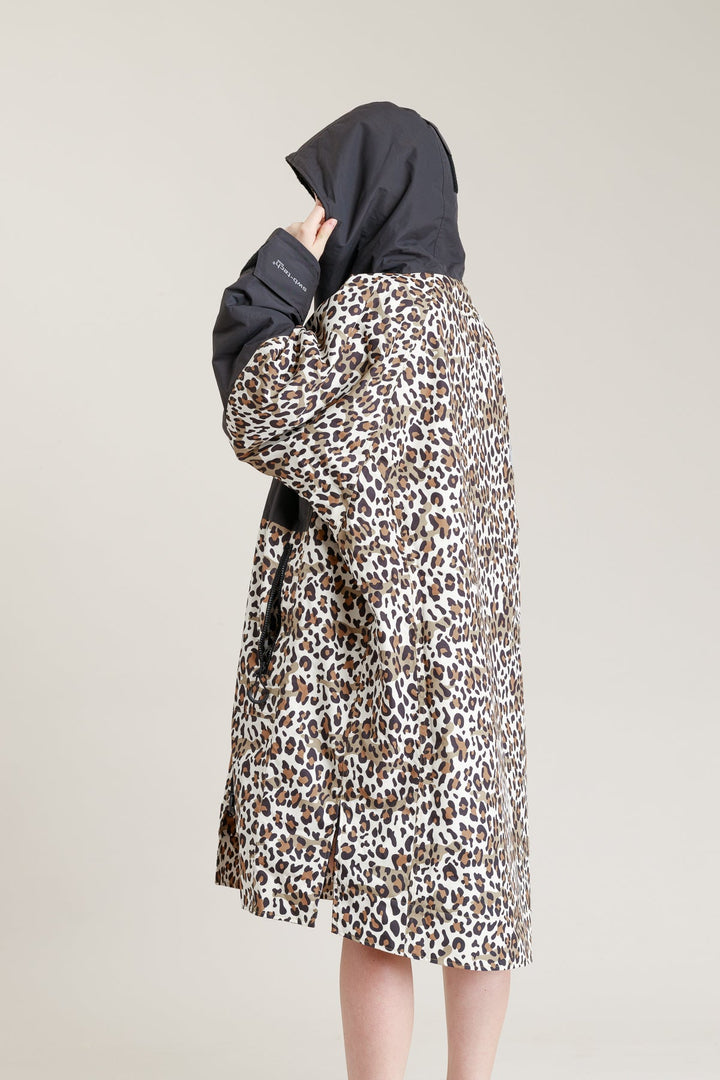 White Water Juniors Hard Shell Robe  - Leopard Print