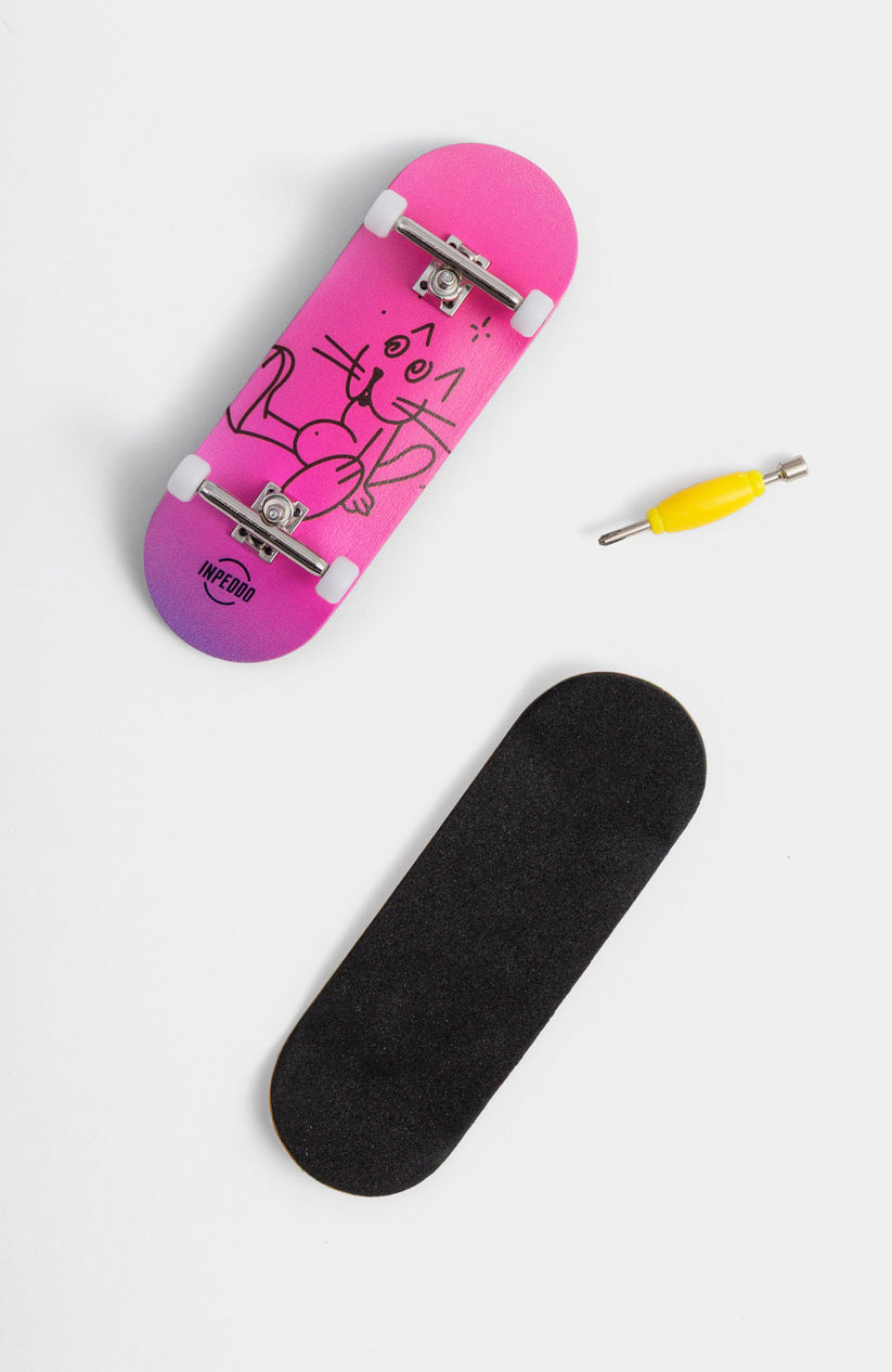 Inpeddo Fingerboard Complete 3rd Gen 34mm Booze Cat