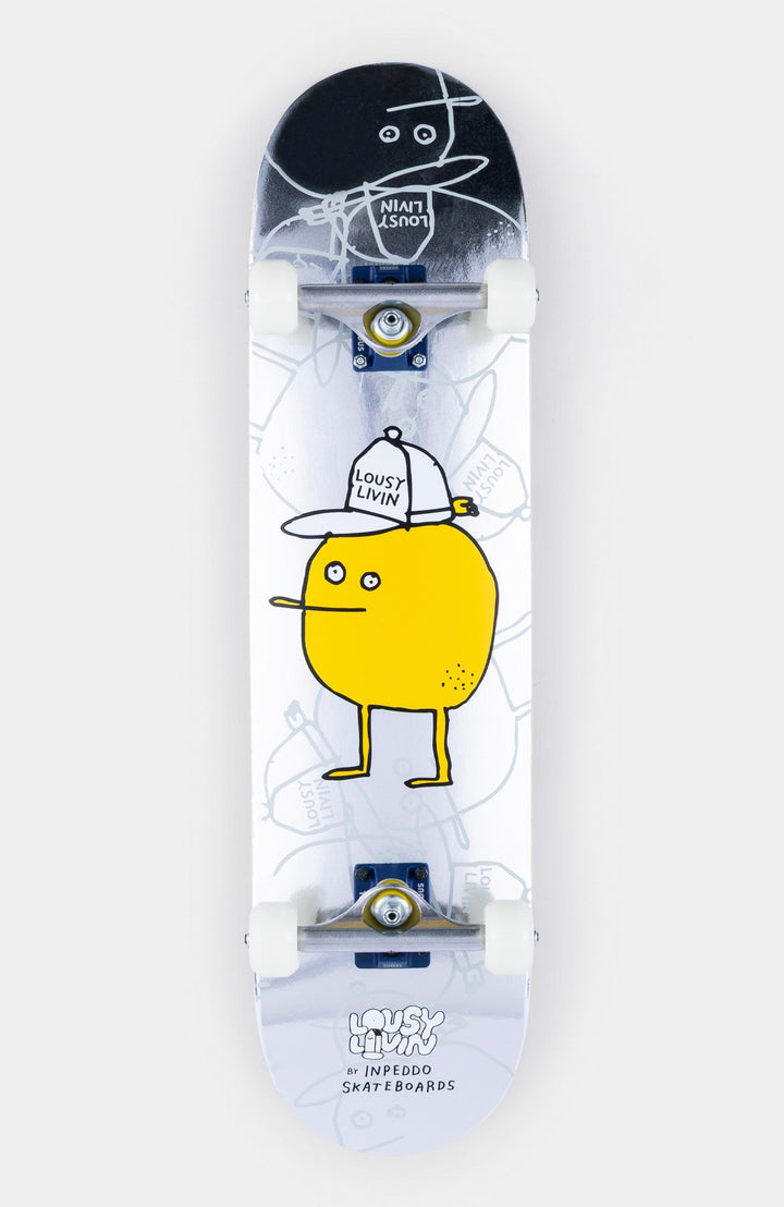 Inpeddo Skateboard Prem Complete Silver Lemon