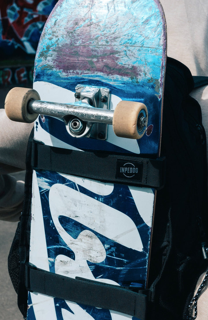 Inpeddo Skateboard Rucksack schwarz