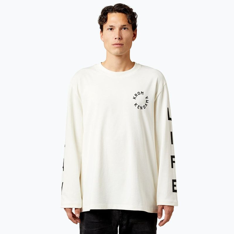 Krom Kendama Longsleeve Play Life white