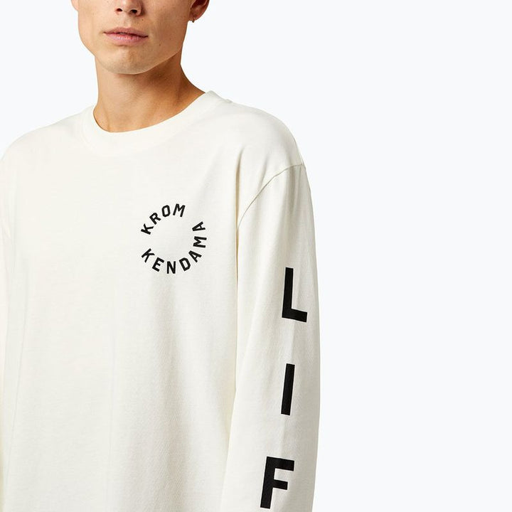 Krom Kendama Longsleeve Play Life white