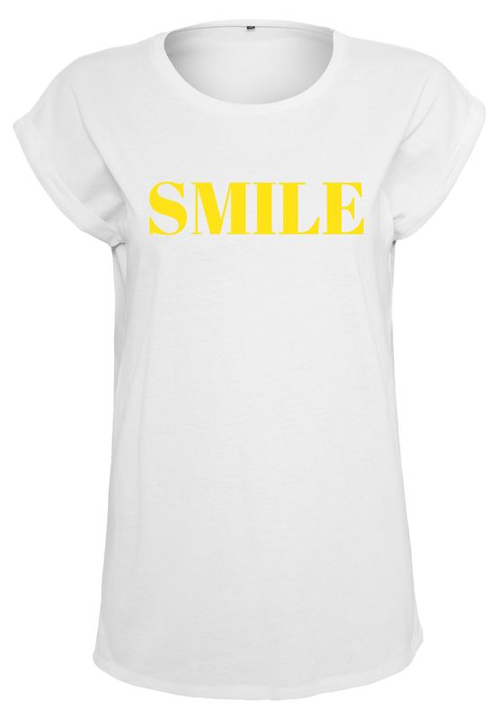 Mister Tee Ladies T-Shirt Smile white