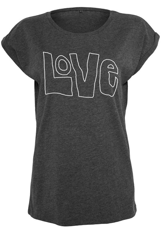 Mister Tee Ladies T-Shirt Love charcoal