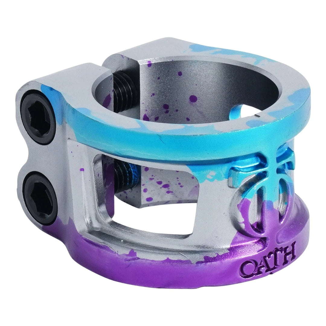 Oath Cage V2 Alloy 2 Bolt Clmap blue/purple/titanium