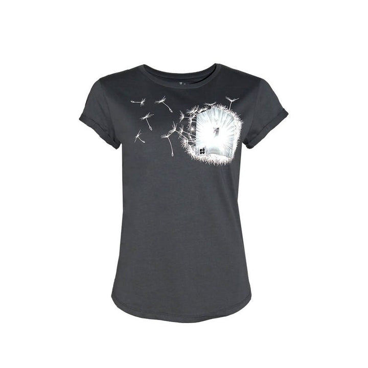 Fädd Girly T-Shirt the white V grey