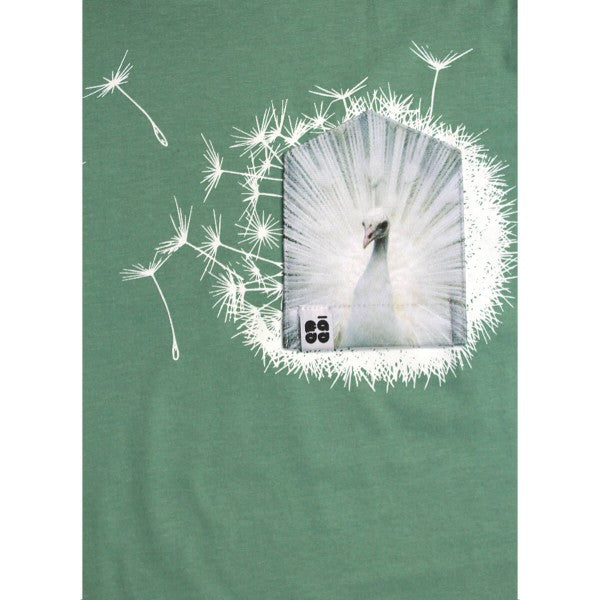 Fädd Girly T-Shirt the white V grey-green