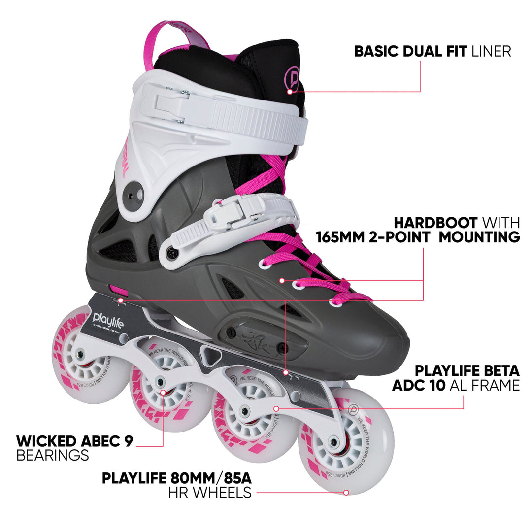 Powerslide Skates Imperial 80 Fuchsia