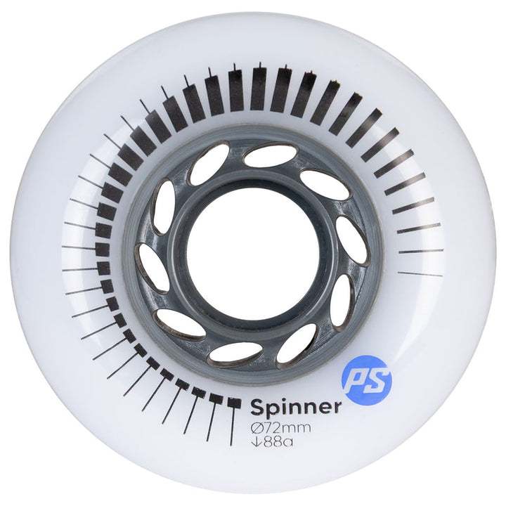 Powerslide Wheels Spinner 72/88A (4-pack) white/grey