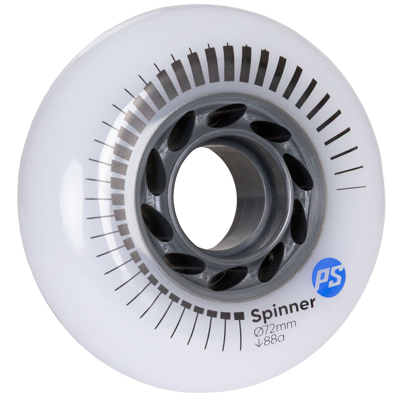 Powerslide Wheels Spinner 72/88A (4-pack) white/grey