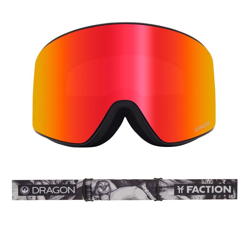 Dragon Goggle PXV - Faction with Lumalens Red Ionized + Lumalens Rose Lens