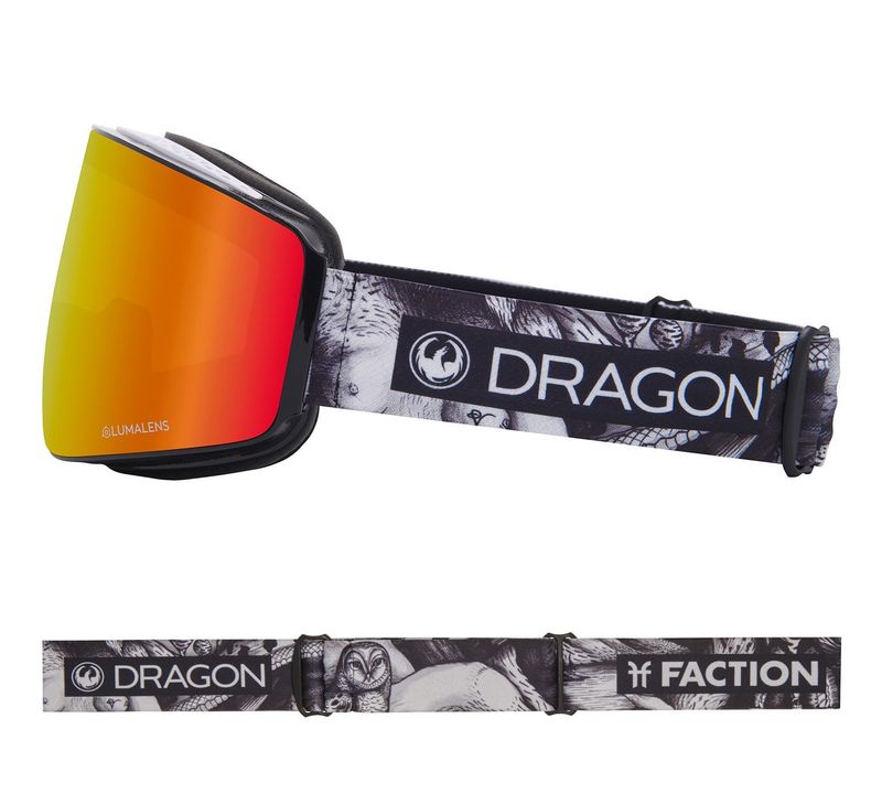 Dragon Goggle PXV - Faction with Lumalens Red Ionized + Lumalens Rose Lens