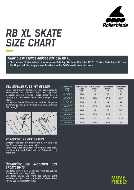 Rollerblade Skates RB XL black lime