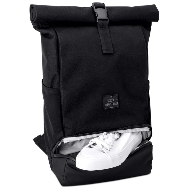 Johnny Urban Backpack Rolltop Allen Medium black