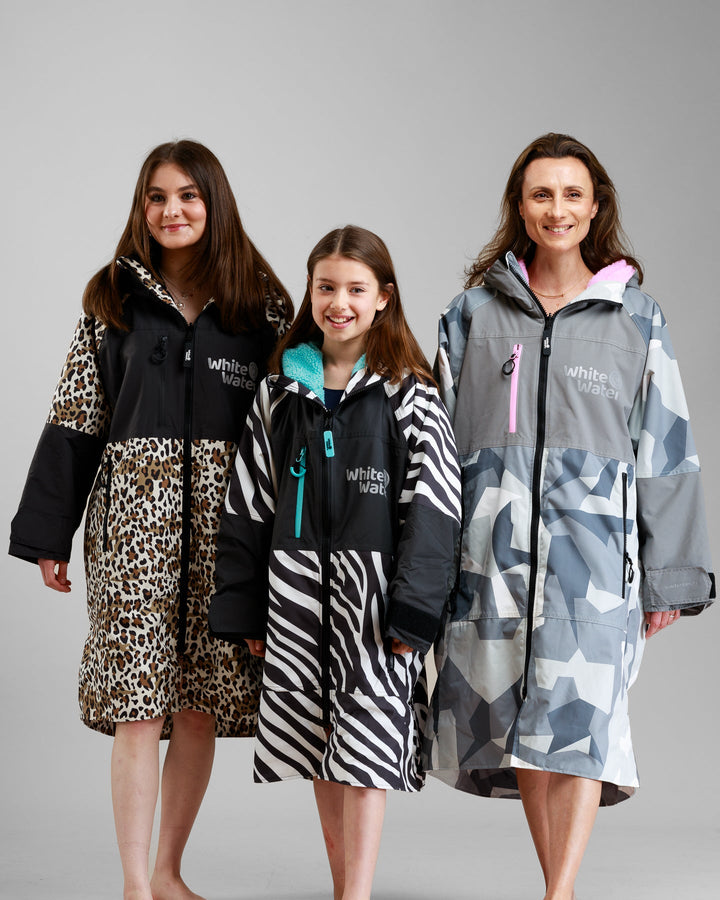 White Water Adults Hard Shell Robe - Zebra Print- Limited Edition