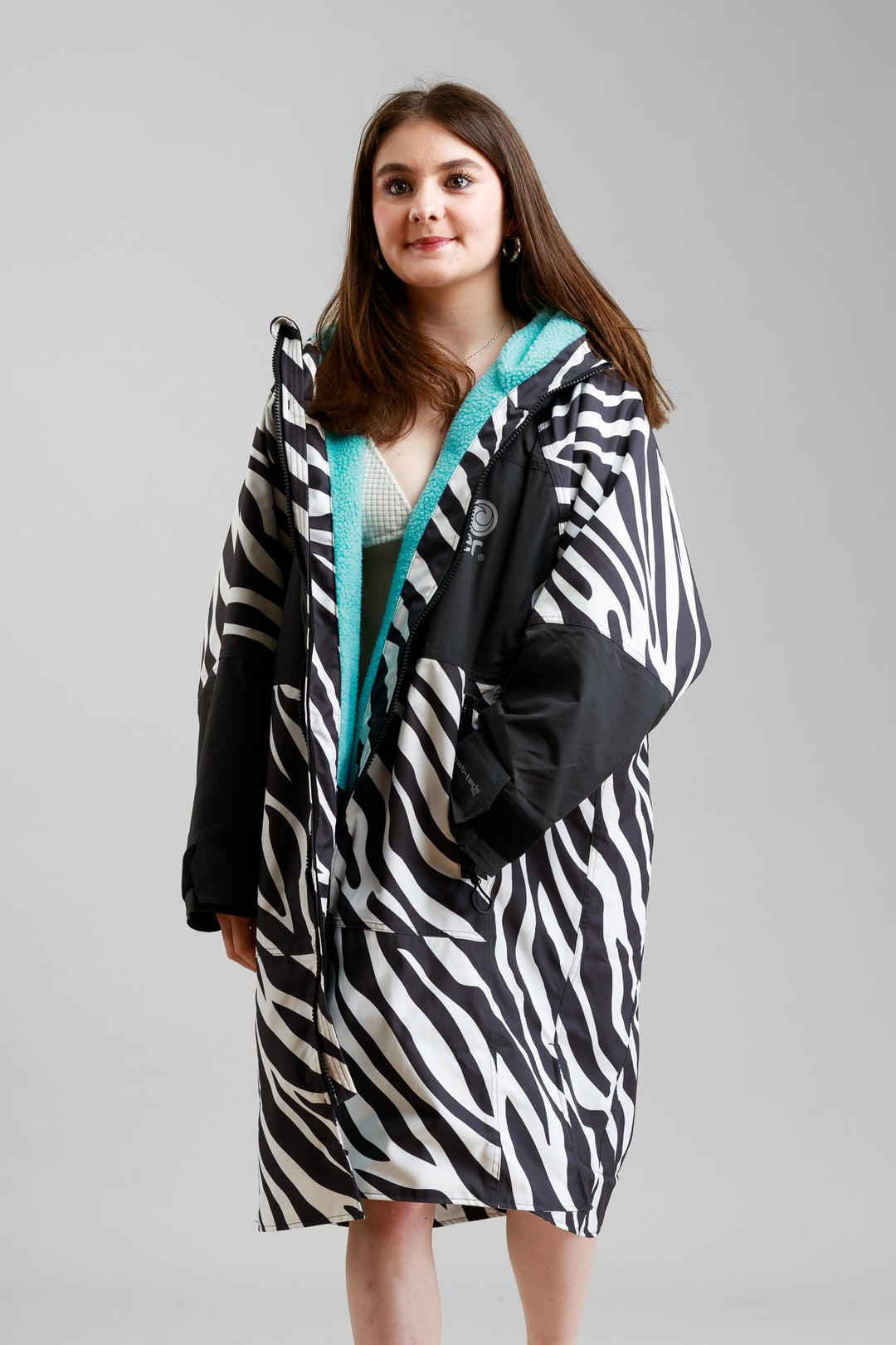 White Water Juniors Hard Shell Robe - Zebra Print- Limited Edition