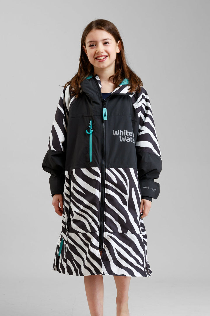 White Water Kids Hard Shell Robe - Zebra Print- Limited Edition