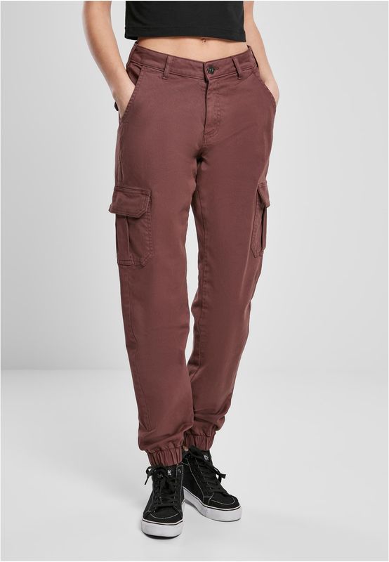 Urban Classics Ladies High Waist Cargo Pants black