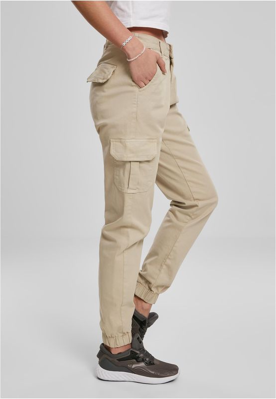 Urban Classics Ladies High Waist Cargo Pants black