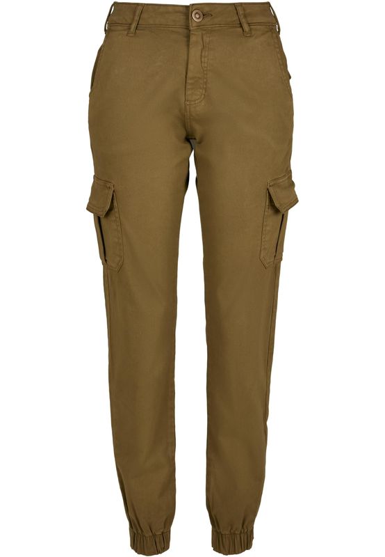 Urban Classics Ladies High Waist Cargo Pants summerolive