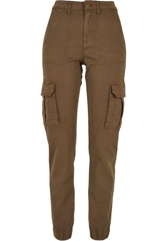 Urban Classics Ladies Cotton Twill Utility Pants olive