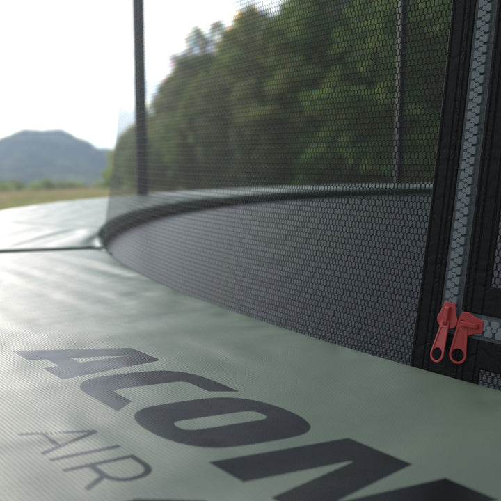 ACON Air 4,3m Trampolin mit Premium-Überdachung, Detail.