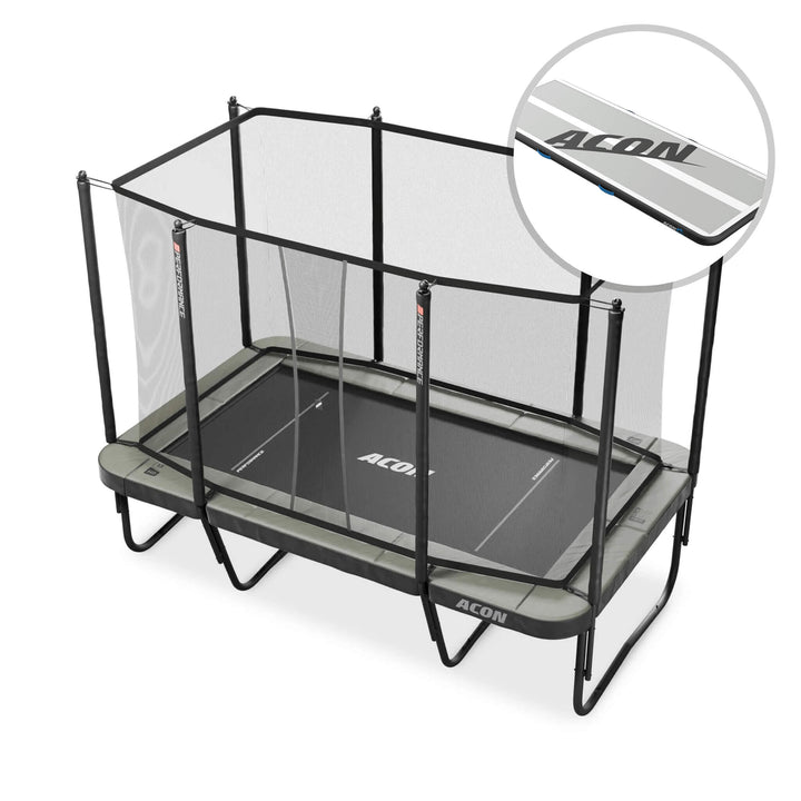 Acon 13 HD PRO Performance Rechteckiges Trampolin mit Netz und Leiter – Trampoline, Ansicht 1