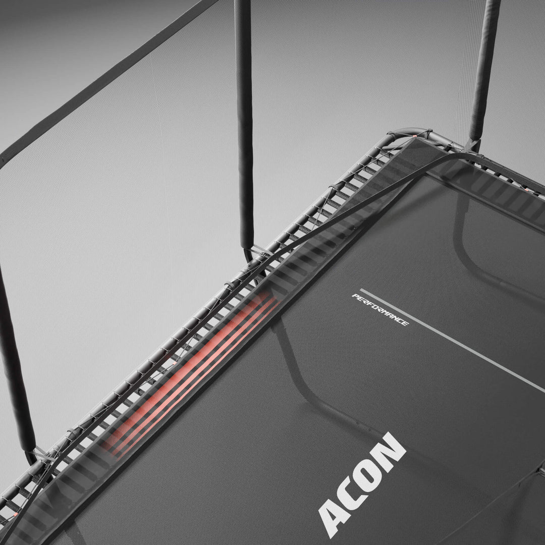 Acon 16 HD PRO Performance Rechteckiges Trampolin mit Netz und Leiter – Trampoline, Ansicht 3