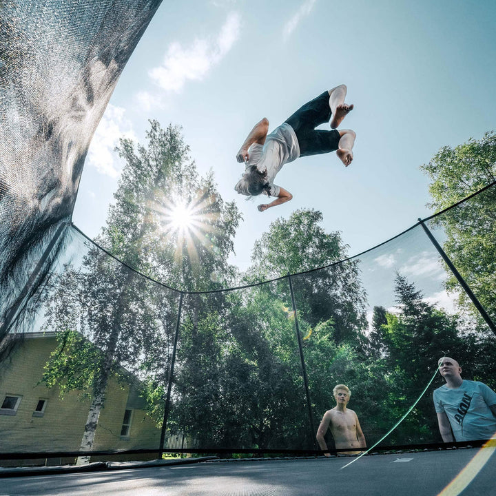 Acon 16 HD PRO Performance Rechteckiges Trampolin mit Netz und Leiter – Trampoline, Ansicht 4