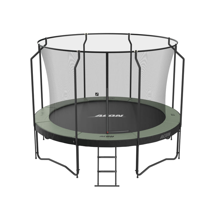 ACON Air 3,7m Trampolin mit Premium Überdachung und Leiter.