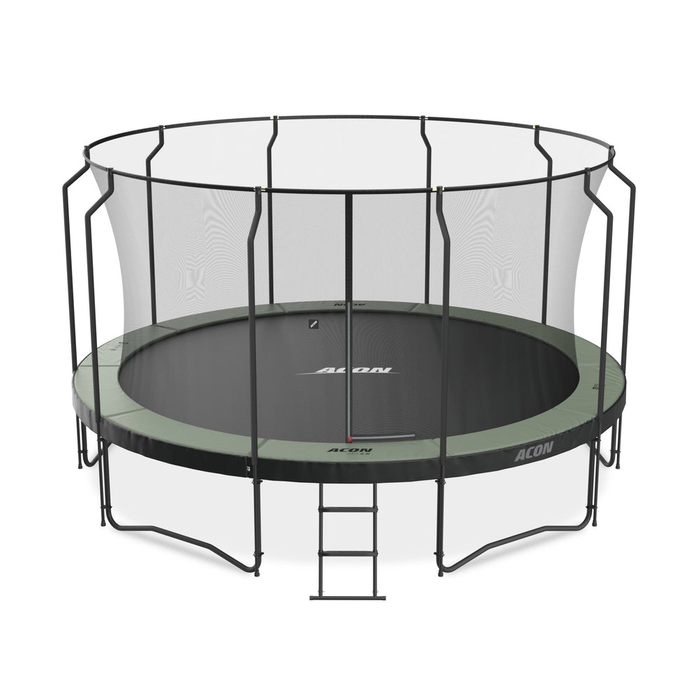 ACON Air 4,6m Trampolin mit Premium Überdachung und Leiter.