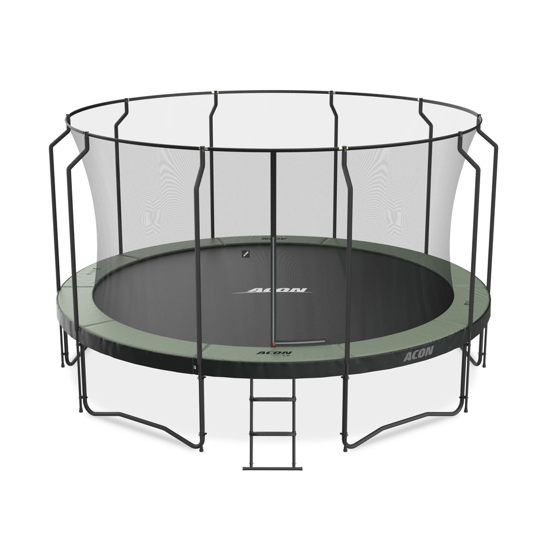 ACON Air 4,6m Trampolin mit Premium Überdachung und Leiter.