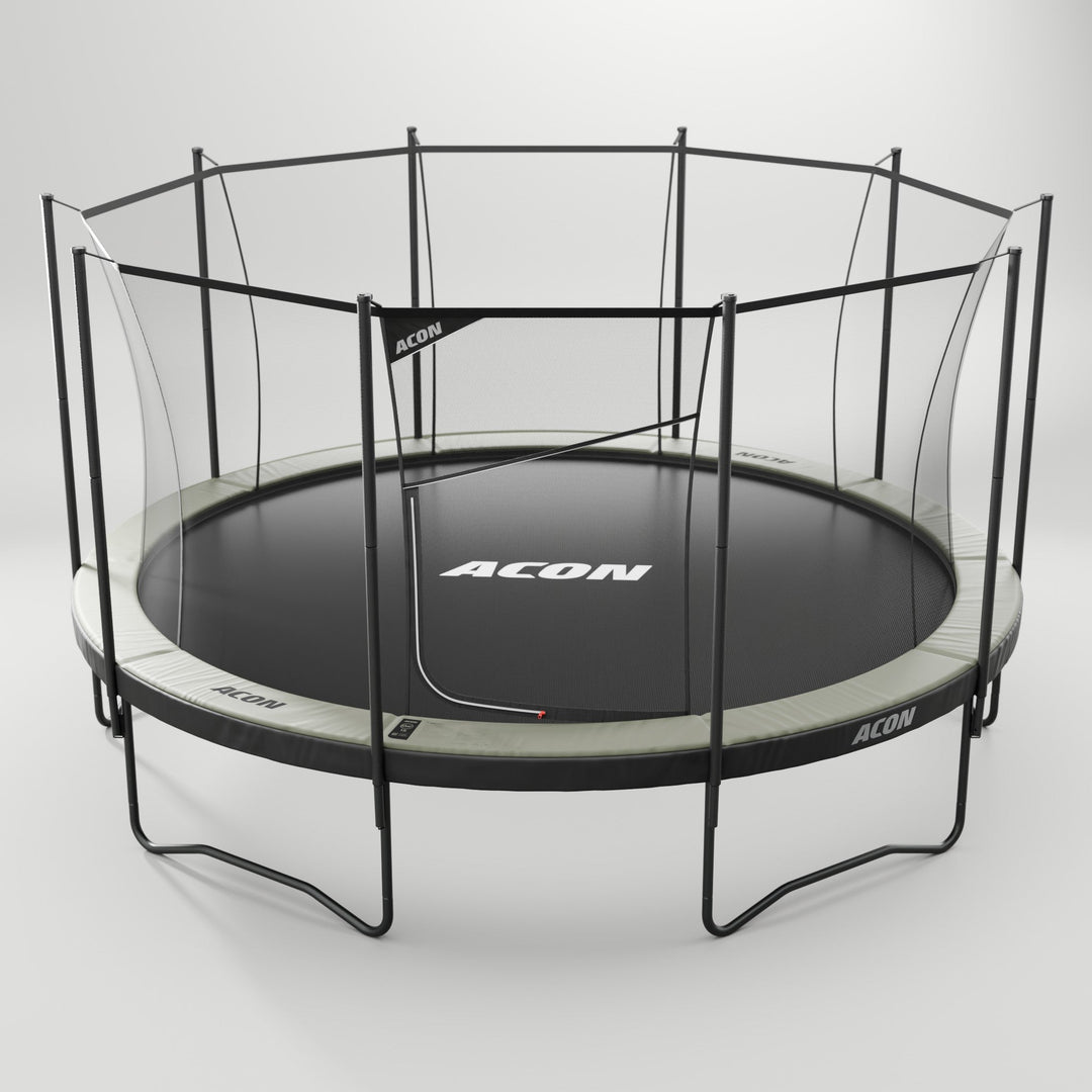 Acon Air 3,7 m Rundes Trampolin mit Sicherheitsnetz und Leiter, GEN 2.0