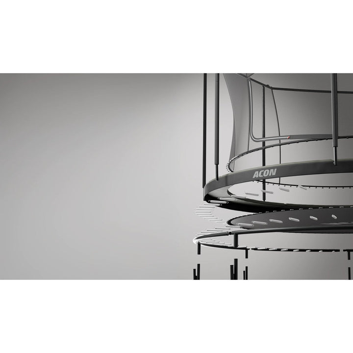 Acon Air 3,7 m Rundes Trampolin mit Sicherheitsnetz und Leiter, GEN 2.0 – Trampoline, Ansicht 8