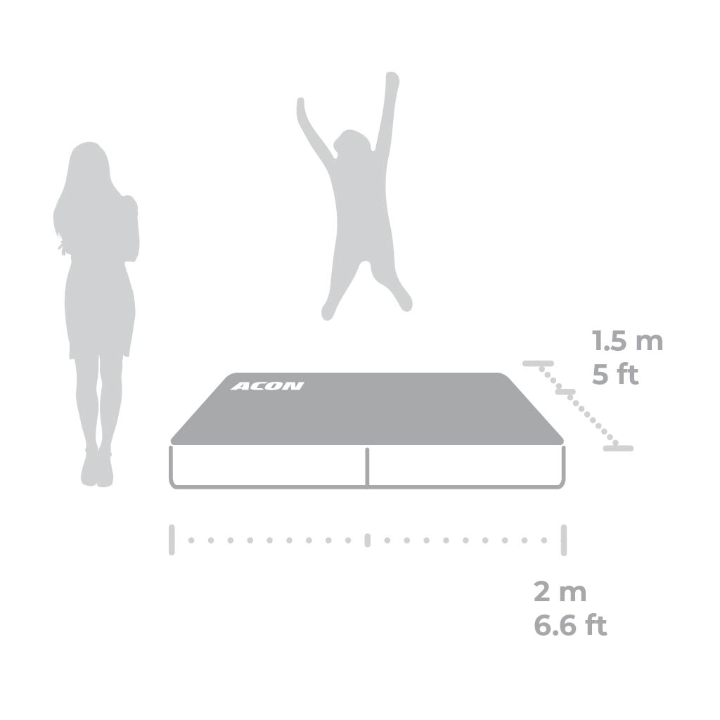 ACON Crash Mat (faltbar) 1,5 m x 2,0 m – Trampoline, Ansicht 5