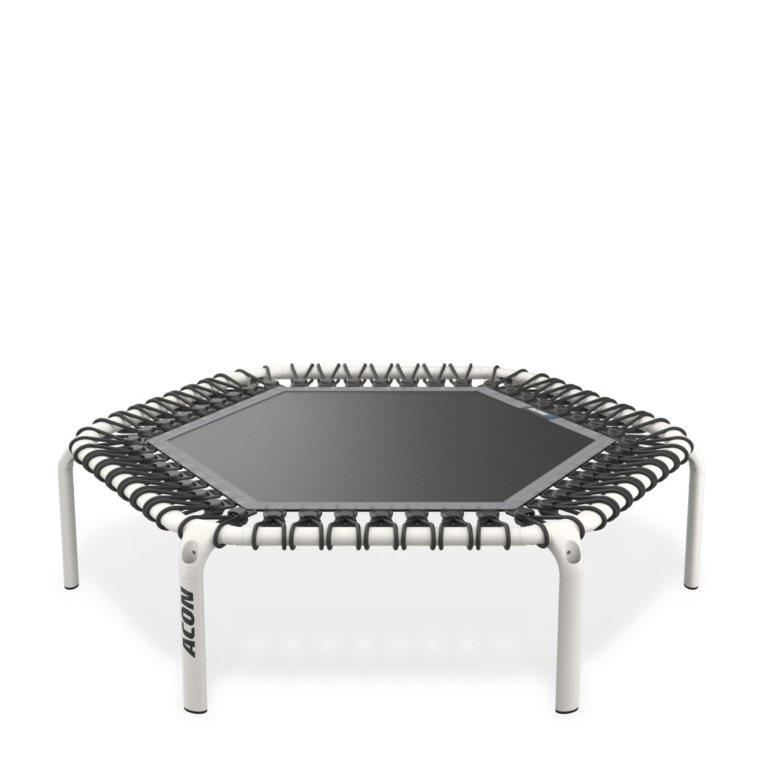 ACON FIT 1,41 m Trampolin Hexagon, Weiß.