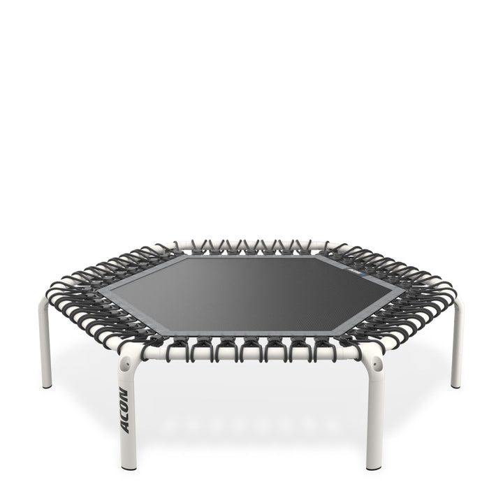 ACON FIT 1,41 m Trampolin Hexagon, Weiß.