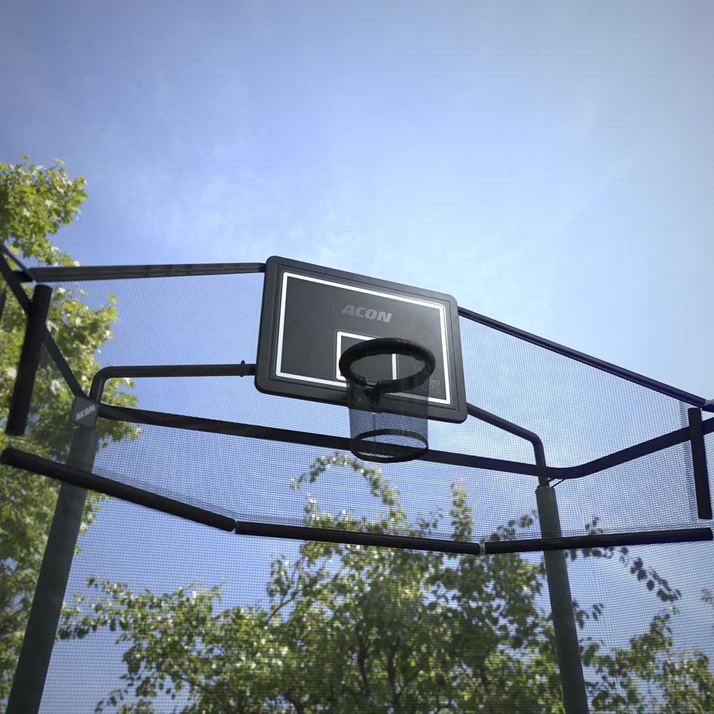 Acon HD Basketballkorb mit Backnet für rechteckige Trampoline – Trampoline, Ansicht 2